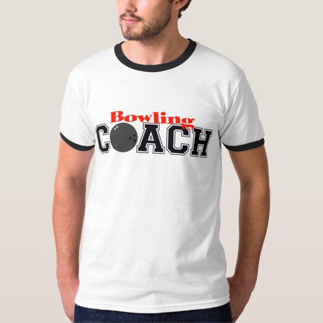 T-shirt Entraîneur de bowling (Devant)