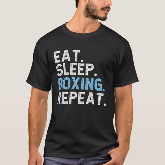 T-shirt Entraîneur de boxe de sommeil répétante (Devant)
