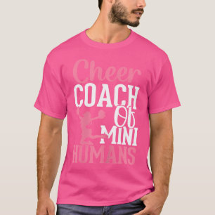 T-shirt Entraîneur de Cheer Mini Humains Cheerleader Drôle
