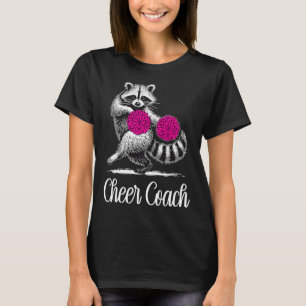 T-shirt Entraîneur de cheer raton laveur drôle meneuse de