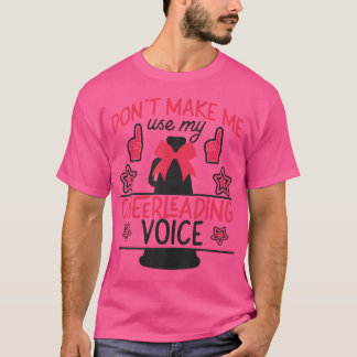T-shirt Entraîneur de Cheerleading Cheer Ne Me Force Pas à