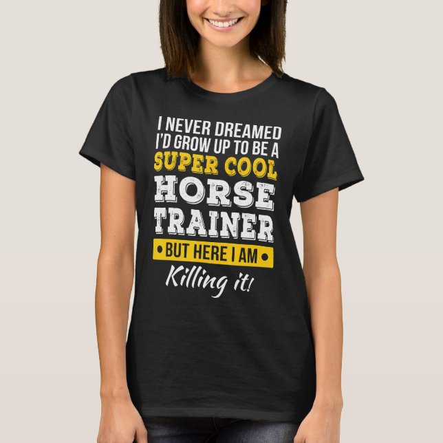 T-shirt Entraîneur de chevaux cool (Devant)