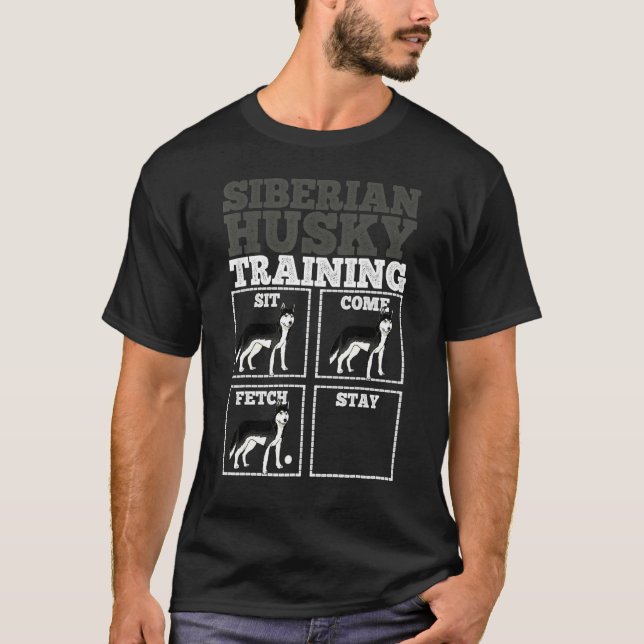 T-shirt Entraîneur de chiens Husky (Devant)