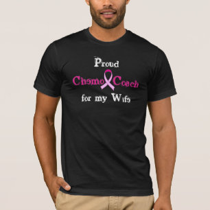 T-shirt Entraîneur de chimio - cancer du sein rose de