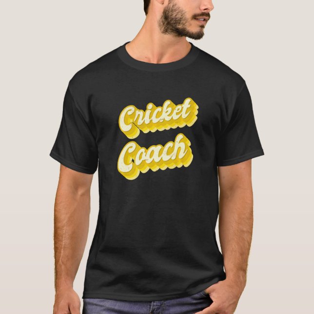 T-shirt Entraîneur de cricket 8 (Devant)