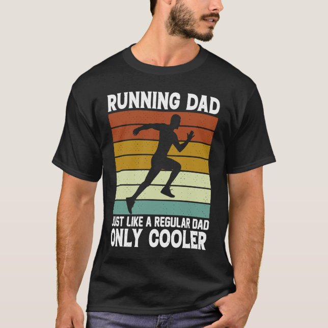 T-shirt Entraîneur de Fête des pères papa Marathon coureur (Devant)