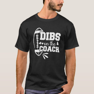T-shirt Entraîneur De Football Girlfriend Dibs Sur L'Entra