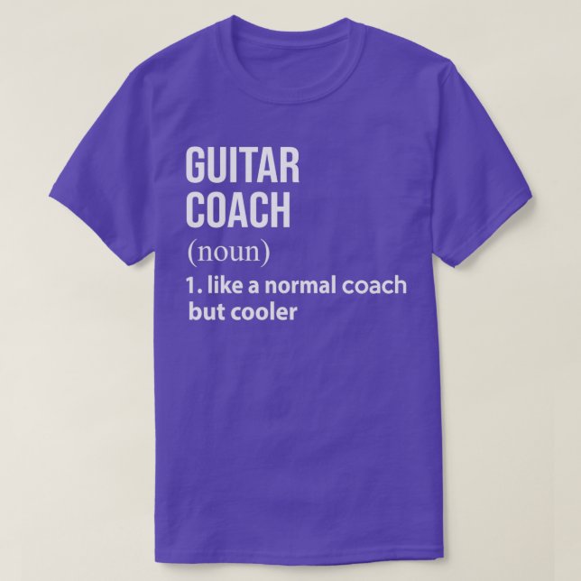 T-shirt Entraîneur de guitare comme un entraîneur normal m (Design devant)