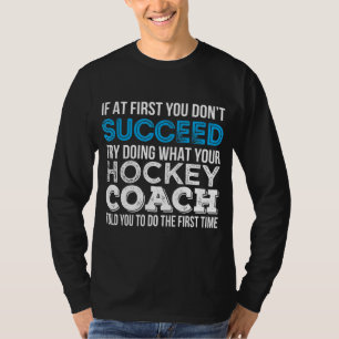 T-shirt Entraîneur de hockey Dons amusant