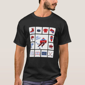 T-shirt Entraîneur de hockey sur glace Joueur de hockey su