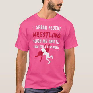 T-shirt Entraîneur de Lutte Lutteur Sports Présent