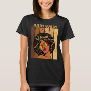 T-shirt Entraîneur de mathématiques Afro Africaine América
