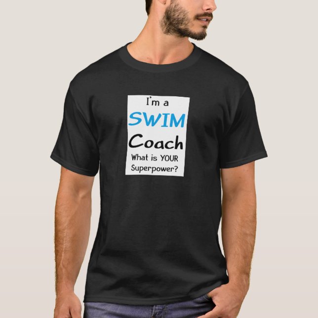 T-shirt entraîneur de natation (Devant)