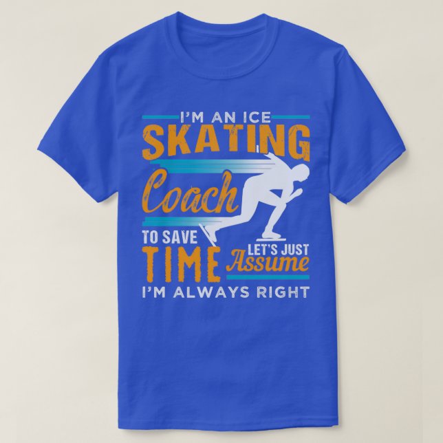 T-SHIRT ENTRAÎNEUR DE PATINAGE À GLACE 1 (Design devant)