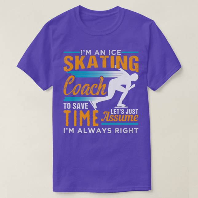 T-SHIRT ENTRAÎNEUR DE PATINAGE À GLACE 2 (Design devant)