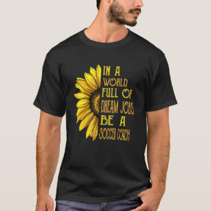 T-shirt Entraîneur de soccer tournesol