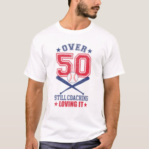 T-shirt Entraîneur De Softball Homme 50 Ans 50E Anniversai
