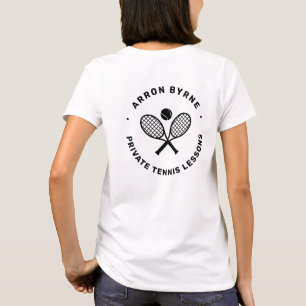 T-shirt Entraîneur de tennis Bois blanc
