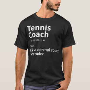 T-shirt Entraîneur de tennis cadeau de sport dire nationa