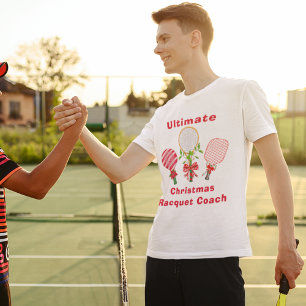 T-shirt Entraîneur de tennis, paddleball et pickleball de