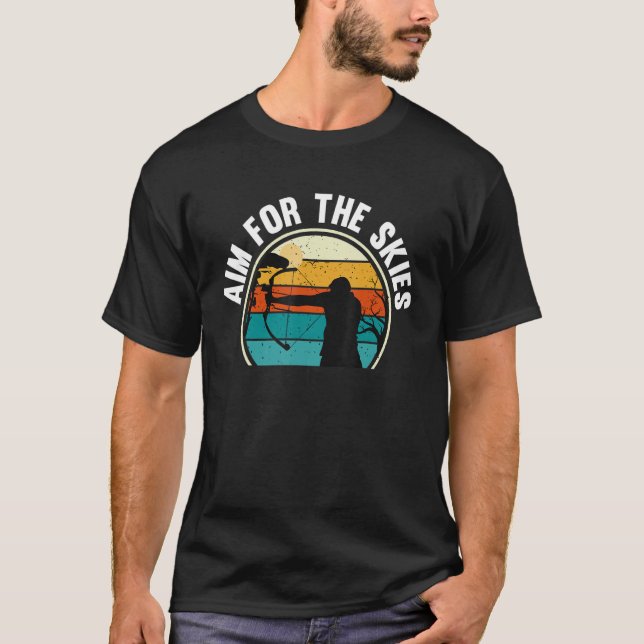 T-shirt Entraîneur De Tir À L'Arc Bowman Bow Arrow Archer (Devant)