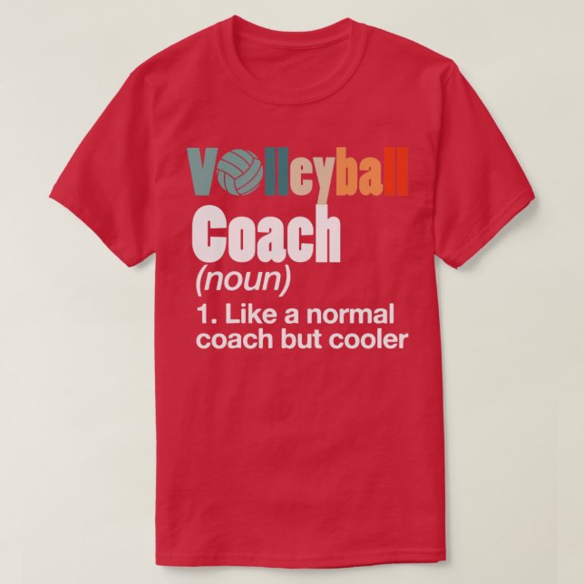 T-shirt Entraîneur de volley-ball (Design devant)