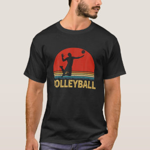 T-shirt Entraîneur de volleyball Vintage rétro
