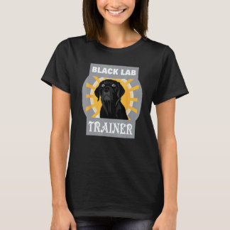 T-shirt Entraîneur Labrador Retriever Chien Noir Formation