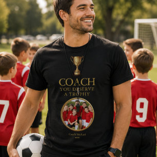 T-shirt Entraîneur Personnalisé Vous méritez une photo d'é