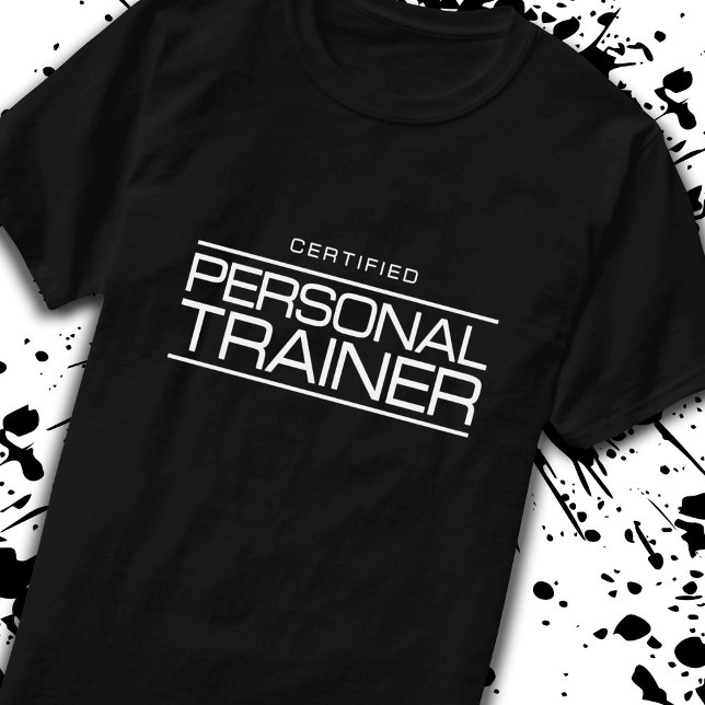 T-shirt Entraîneur personnel certifié pour la santé (Créateur téléchargé)