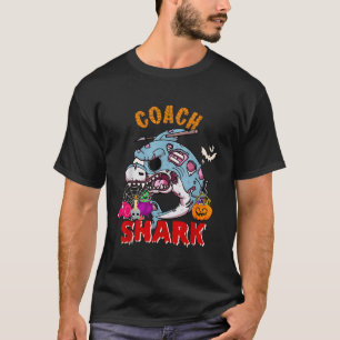 T-shirt Entraîneur Requin Halloween Requin Horreur Zombie 