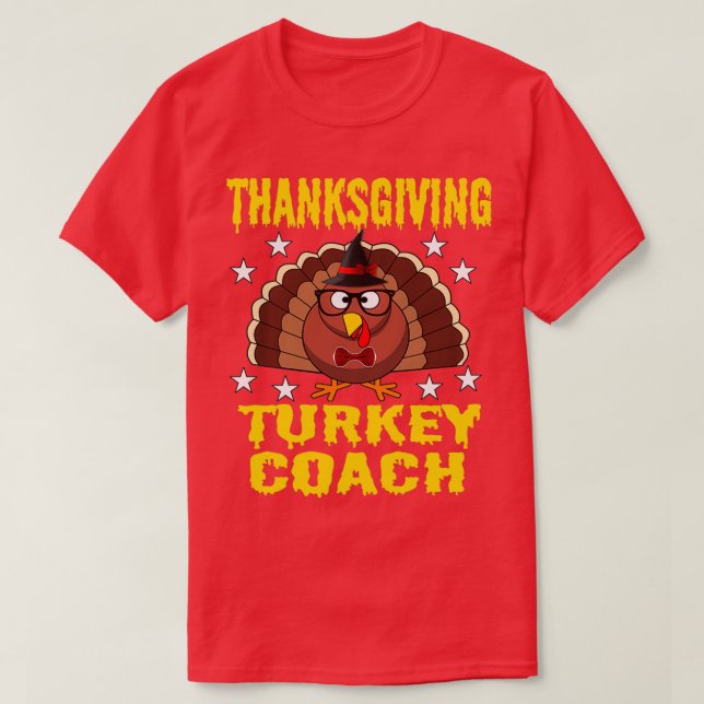 T-shirt Entraîneur Turquie Thankesgiving (Design devant)