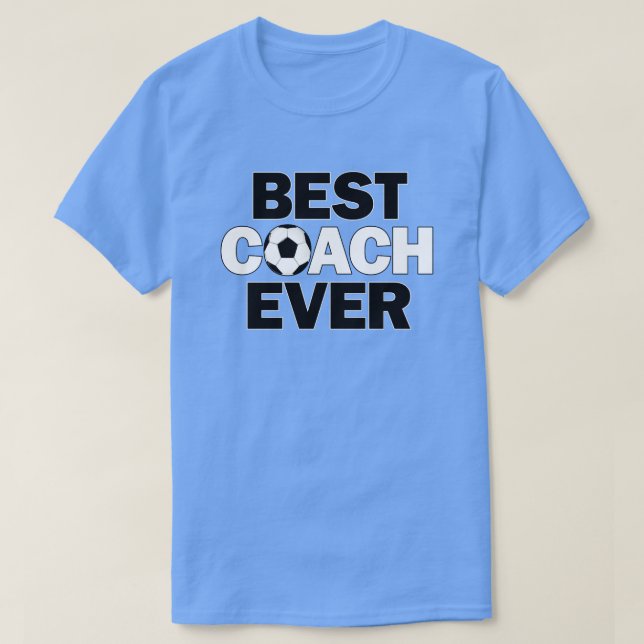 T-shirt Entraîneurs de football masculin MEILLEUR COACH EV (Design devant)