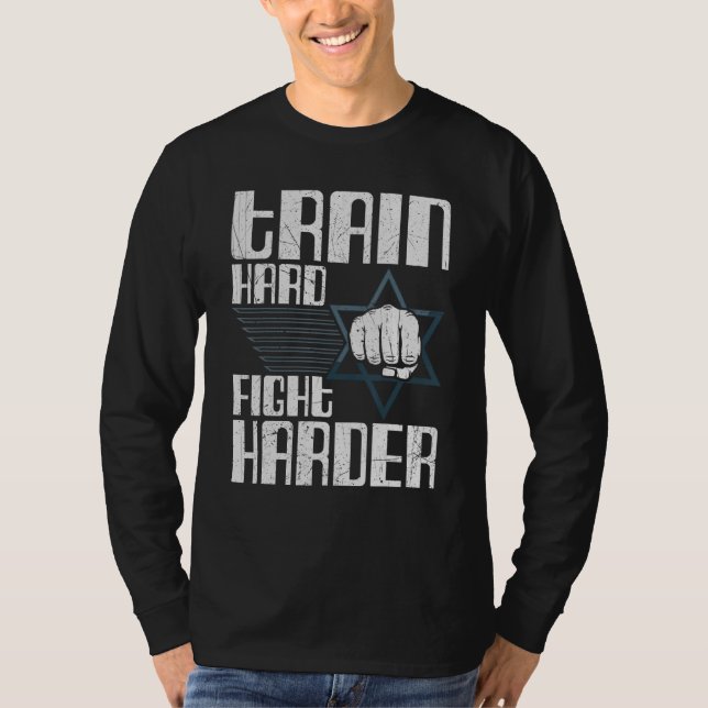 T-shirt Entraînez-vous dur, combattez plus dur Krav Maga A (Devant)