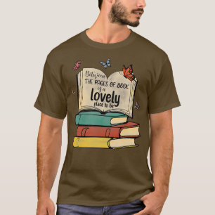 T-shirt entre les pages du livre, c'est un endroit agréabl