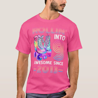 T-shirt Entrée dans 9 Incroyable 2013 Roller Skating 9e An