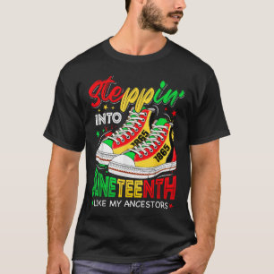 T-shirt Entrée Dans Le 17ème Jeu Filles Noires Baskets Afr