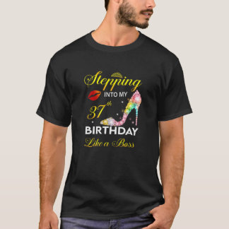 T-shirt Entrée Dans Mon 37E Anniversaire Comme Un Patron D