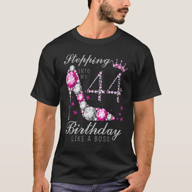 T-shirt Entrée Dans Mon 44E Anniversaire Comme Un Patron 4 (Devant)