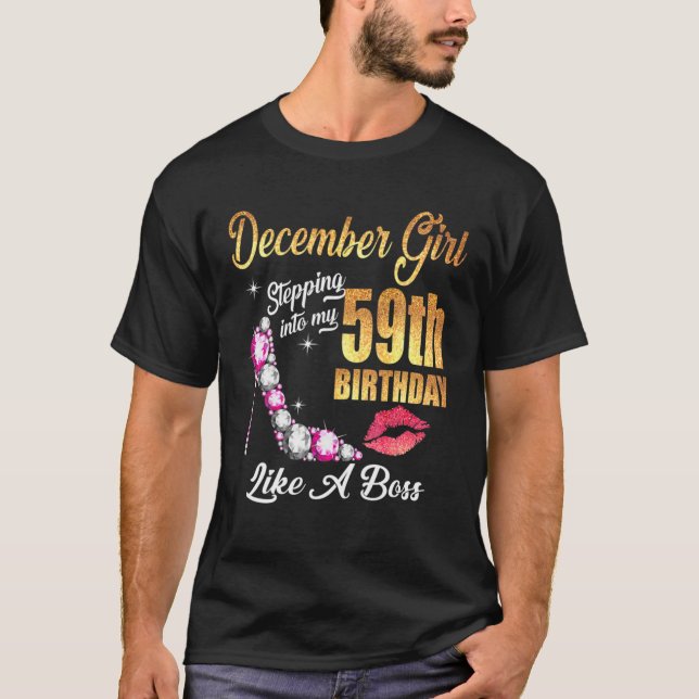 T-shirt Entrée Dans Mon 59E Anniversaire Comme Un Patron P (Devant)