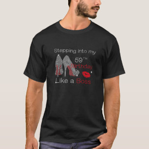 T-shirt Entrée Dans Mon 59E Anniversaire Comme Une Reine D