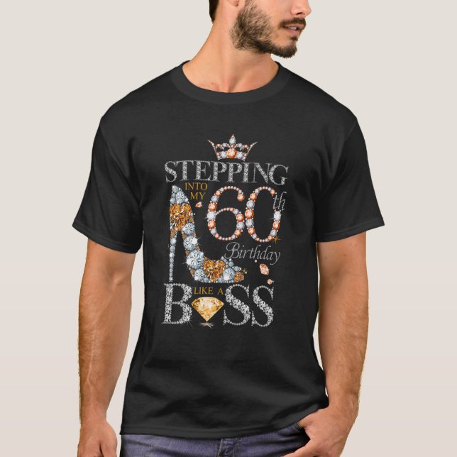T-shirt Entrée Dans Mon 60 Anniversaire Comme Un Patron Ca (Devant)
