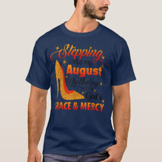 T-shirt Entrée Dans Mon Anniversaire D'Août Avec Dieux Gra