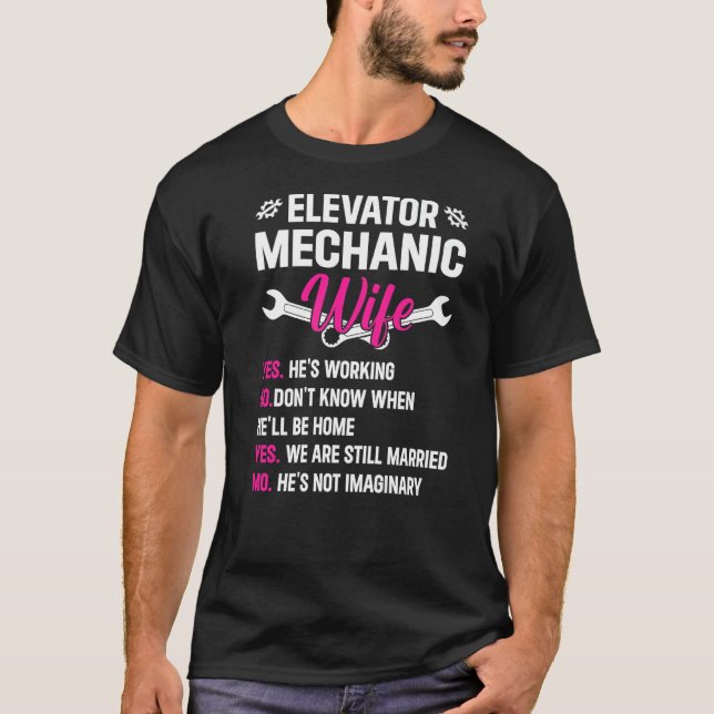 T-shirt Entrée de l'ascenseur de l'ascenseur de l'inspecte (Devant)
