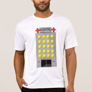 T-shirt Entrée d'urgence du bâtiment de l'hôpital
