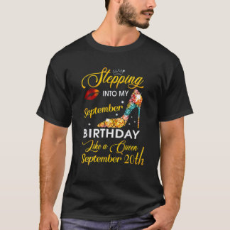 T-shirt Entrée En Mon 20 Septembre Anniversaire Comme Un Q