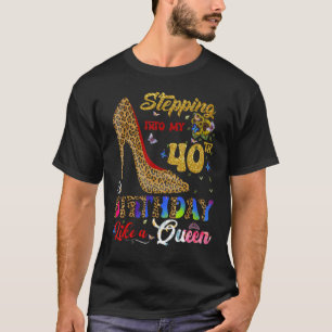 T-shirt Entrée En Mon 40E Anniversaire Comme Une Reine 40