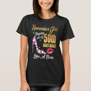 T-shirt Entrée En Mon 50E Anniversaire Comme Un Patron Pou