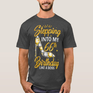 T-shirt Entrée En Mon 66E Anniversaire Comme Un Diamant Bo