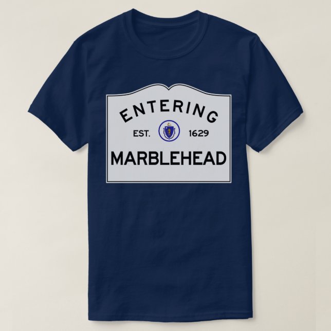 T-shirt Entrée Marblehead Commonwealth du Massachusetts (Design devant)